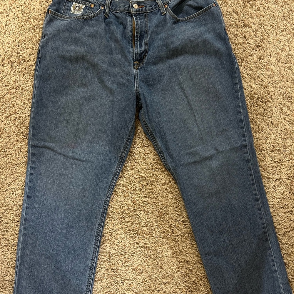 Cinch Blue Denim Jeans with Copper Accents